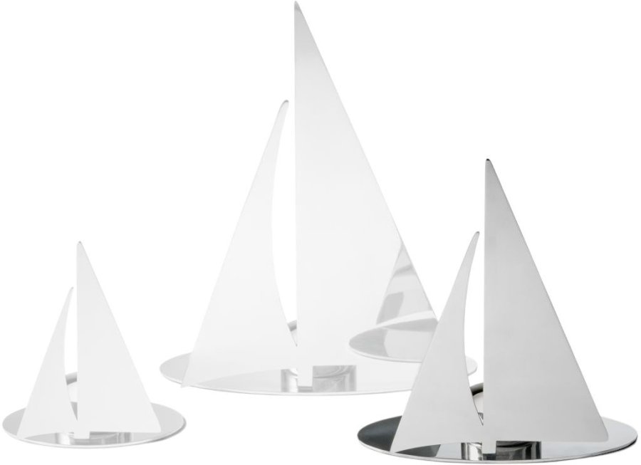 Philippi REGATTA Fyrfadsstage H18 cm, Blankt Stl