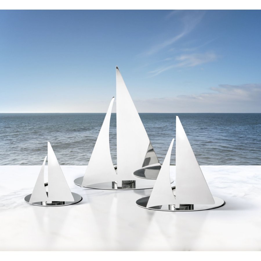 Philippi REGATTA Fyrfadsstage H18 cm, Blankt Stl