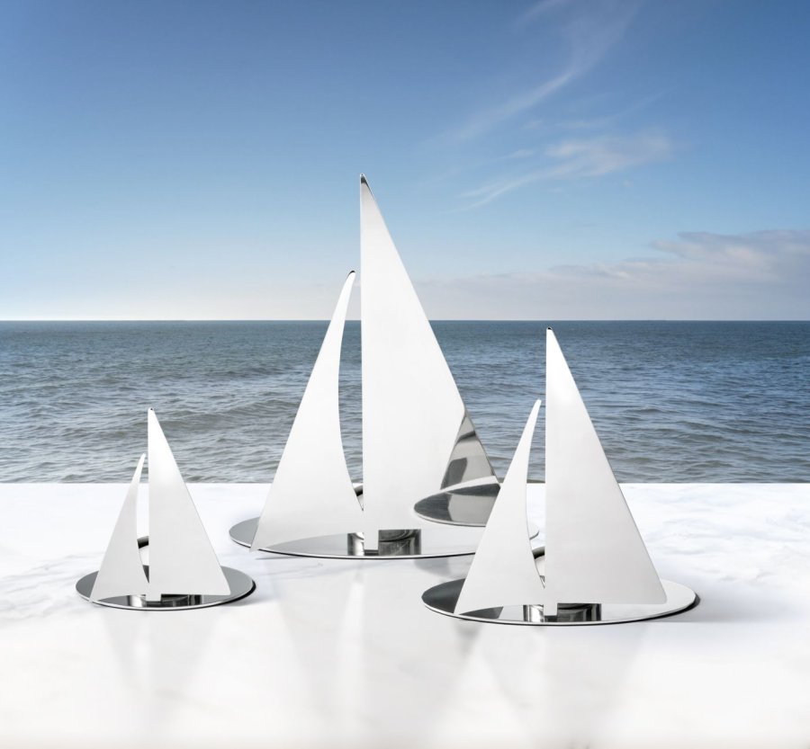 Philippi REGATTA Fyrfadsstage H18 cm, Blankt Stl