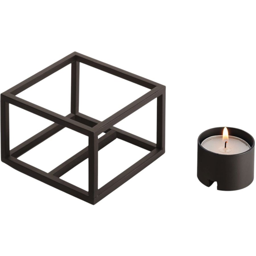 Philippi CUBO Fyrfadsstage H7 cm, Sort