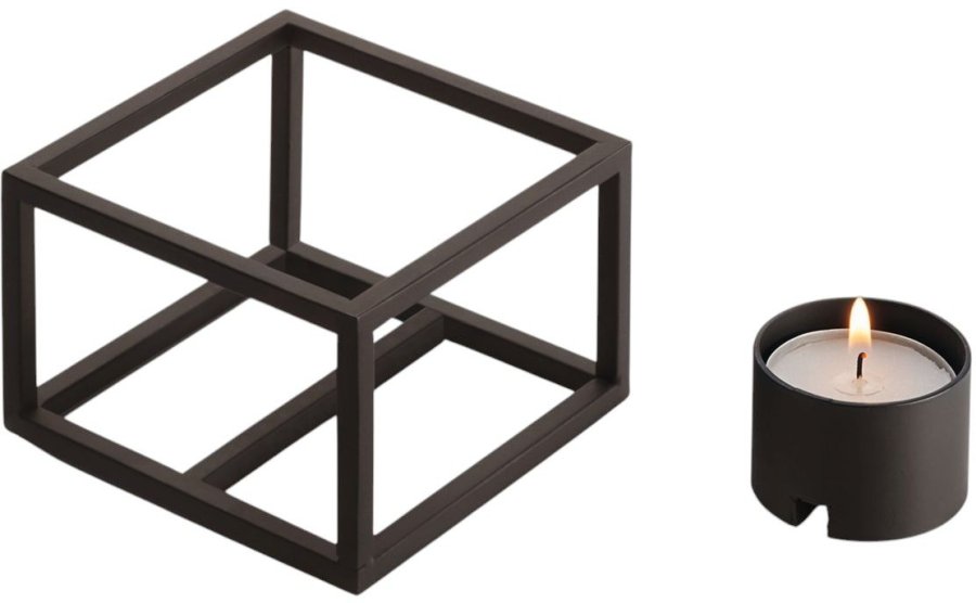 Philippi CUBO Fyrfadsstage H7 cm, Sort