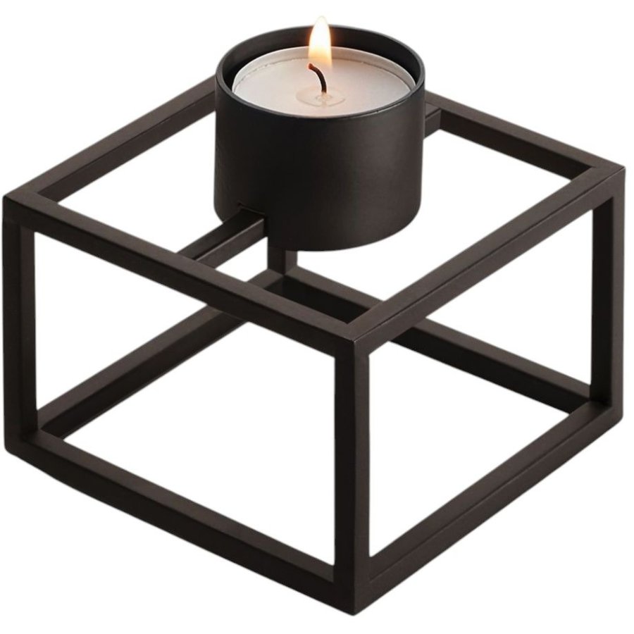Philippi CUBO Fyrfadsstage H7 cm, Sort