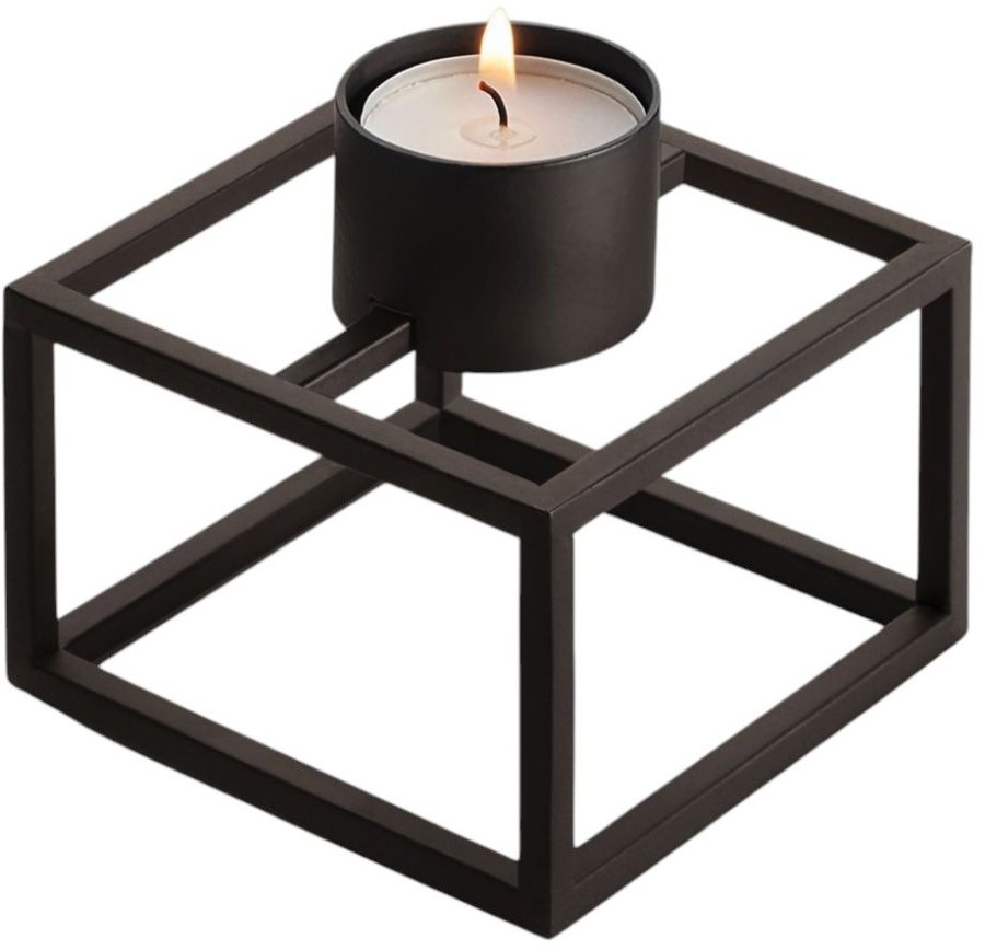 Philippi CUBO Fyrfadsstage H7 cm, Sort