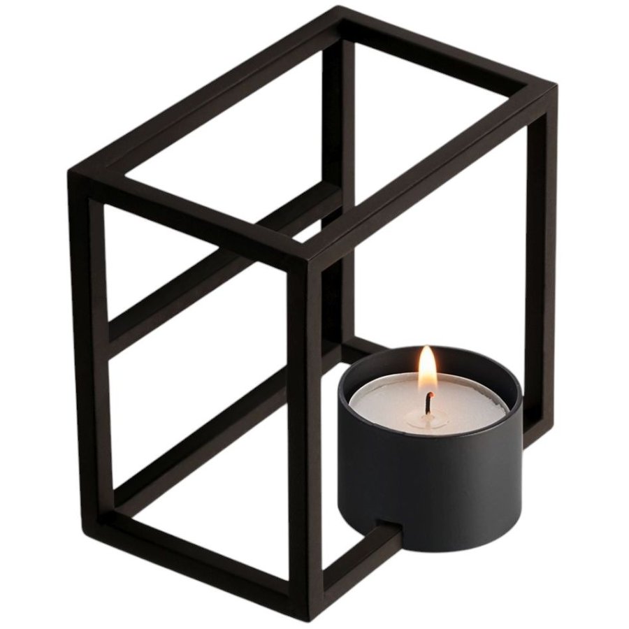 Philippi CUBO Fyrfadsstage H7 cm, Sort