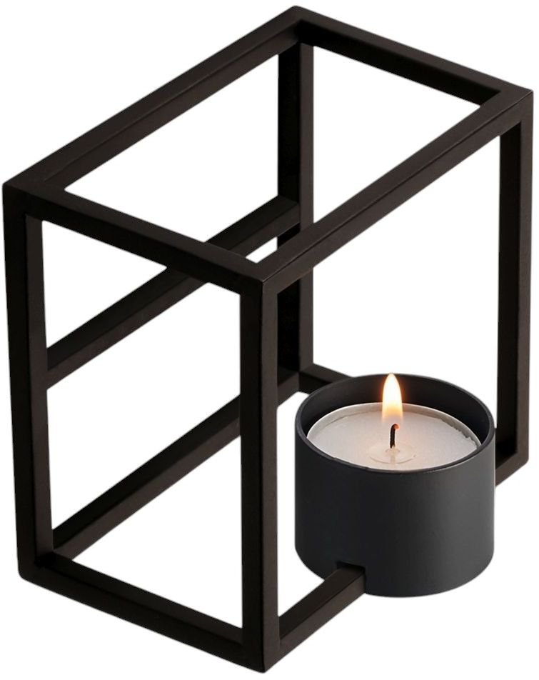 Philippi CUBO Fyrfadsstage H7 cm, Sort