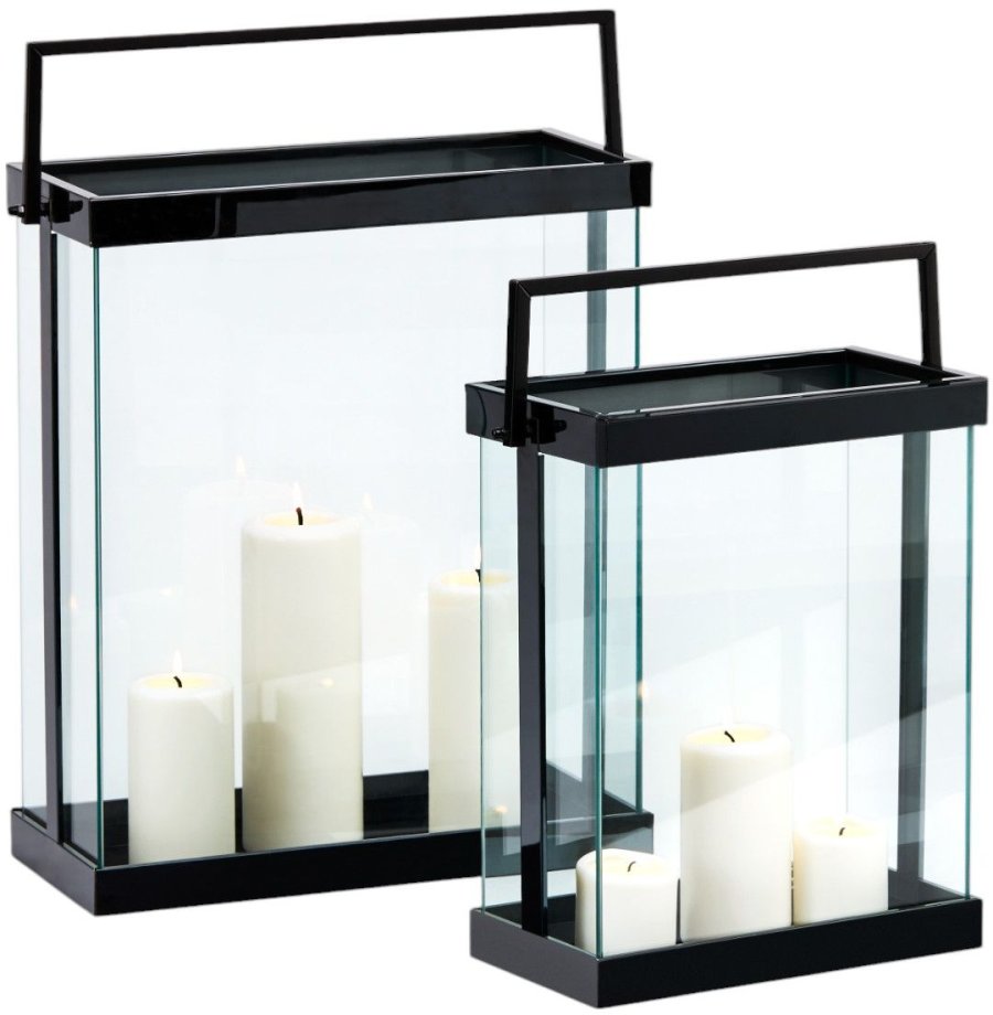 Philippi LUXOR Laterne H42 cm, Schwarz