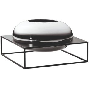 Philippi SOLERO Vase H16 cm, Blank/Schwarz