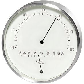 Philippi TEMPUS Termometer og Hygrometer, St�l