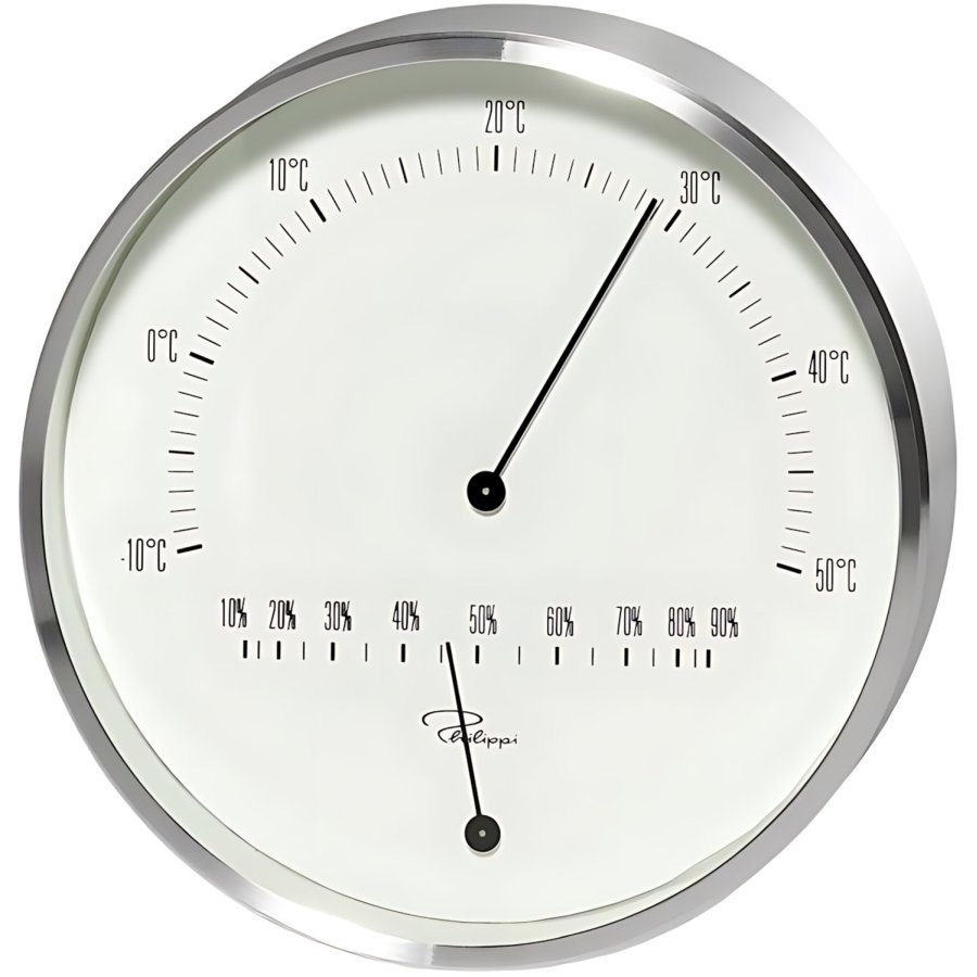 Philippi TEMPUS Termometer og Hygrometer, St�l