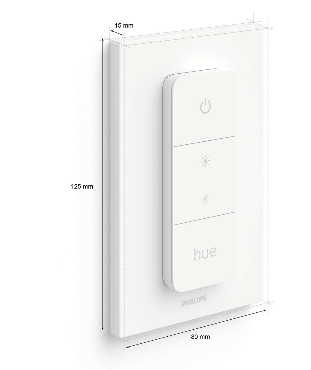 Philips Hue Dimmer Switch H12,5 cm, Hvid Smart Belysningstilbehør