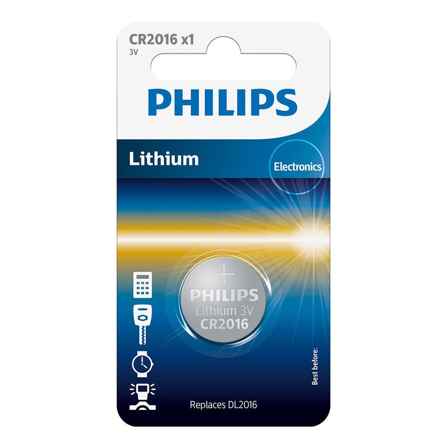 Philips Minicell CR 2016-batteri