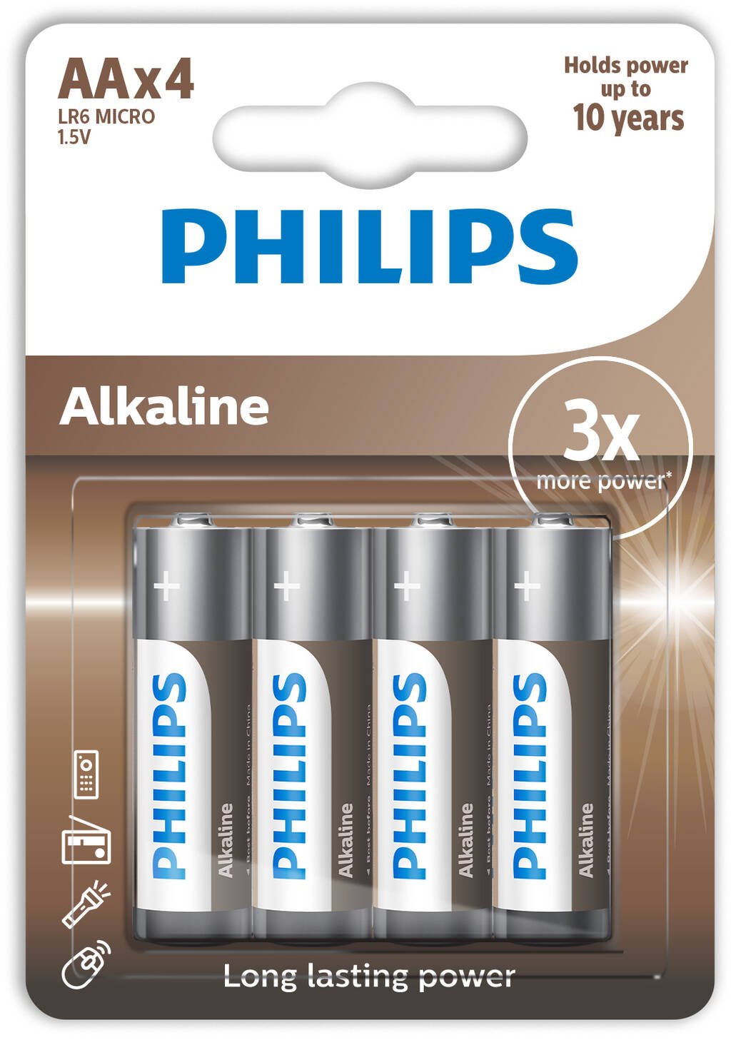 Philips Alkaline Aa Batteri Stk Batterier Hjem Dk Aps