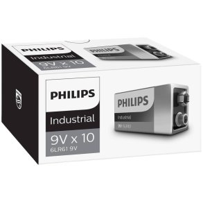 Philips Industrial 9V Batterie 10er Set