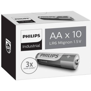 Philips Industrial AA-batteri 10 stk.