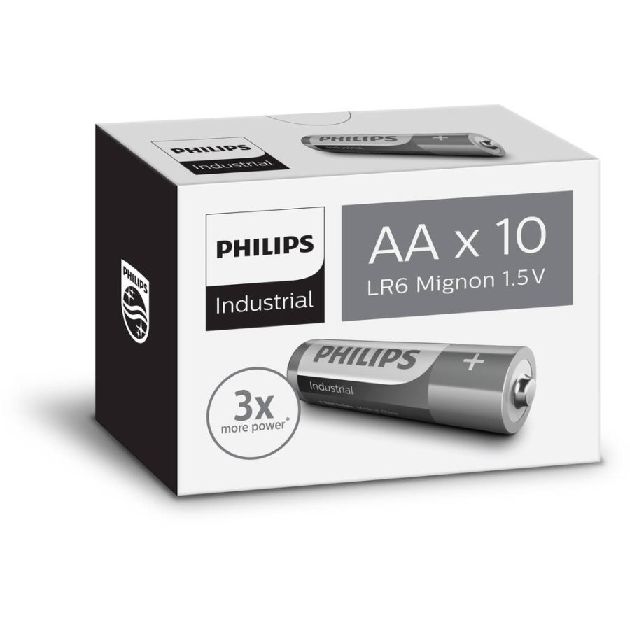 Philips Industrial AA-batteri 10 stk.