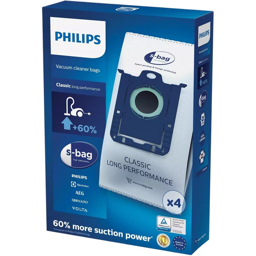 Philips S-bag Classic Stvsugerpose 4 stk.