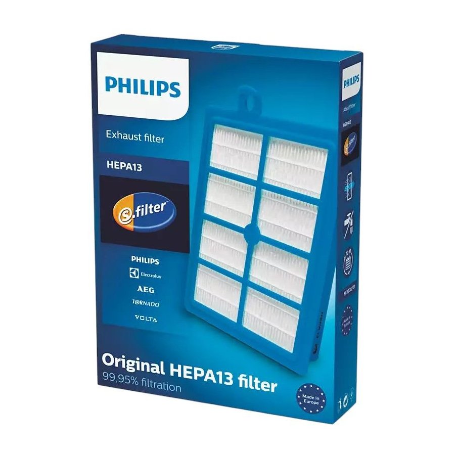 Philips S-filter Udsugningsfilter, Bl/Hvid