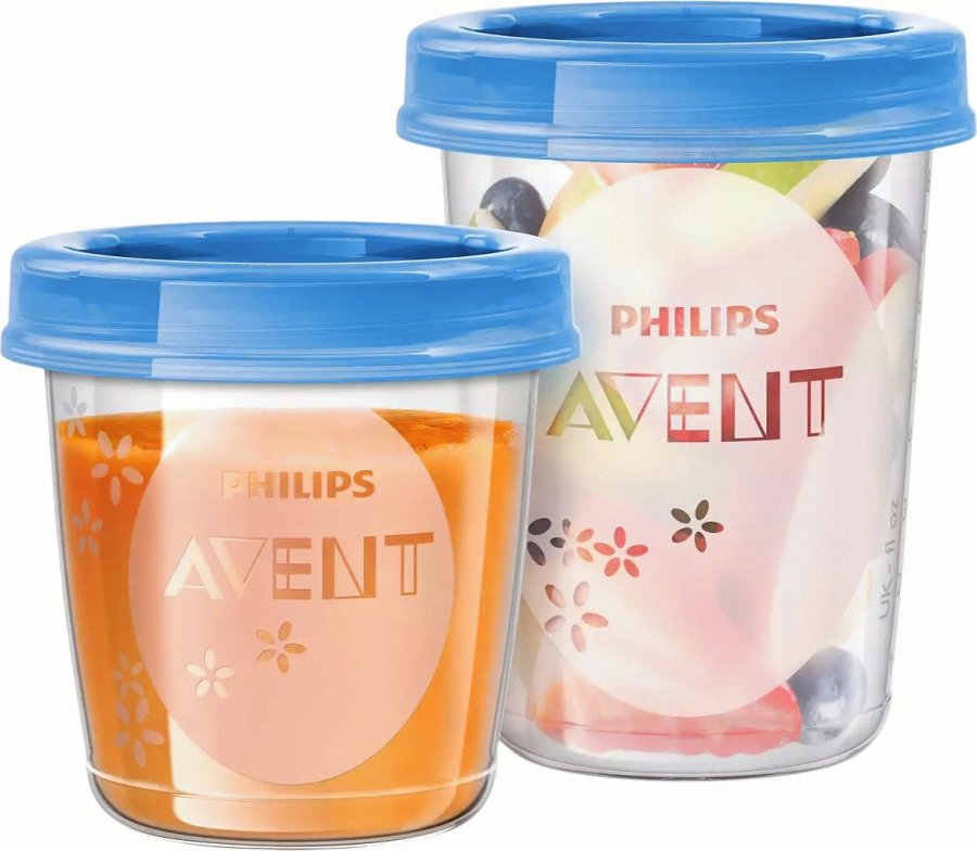 Philips Avent Aufbewahrung für Nahrung 10er Set, Hellblau