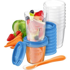 Philips Avent Voedselbewaring 10 stuks, Lichtblauw