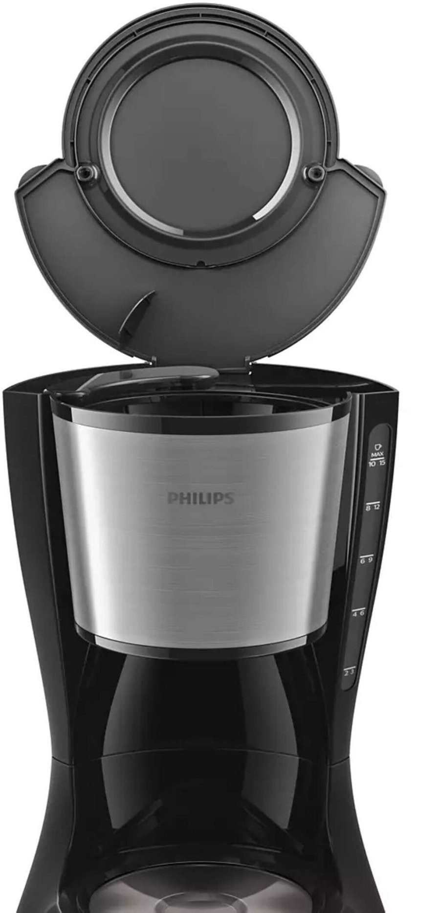 Philips Daily Collection Kaffeemaschine 1,2 l, Schwarz