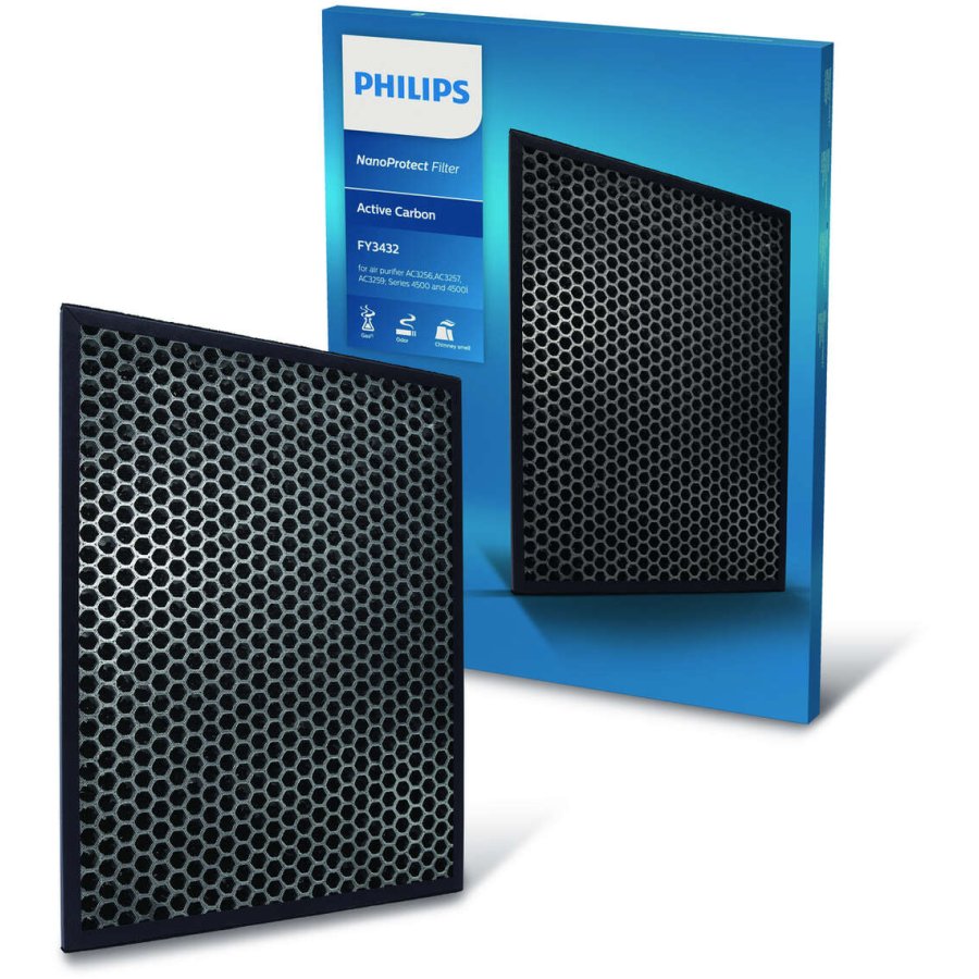 Philips NanoProtect Aktivkohlefilter, Schwarz