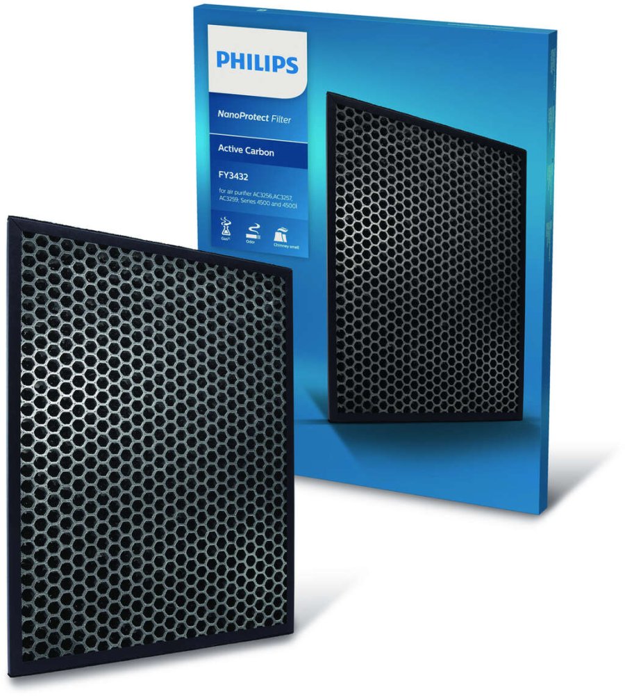 Philips NanoProtect Aktivkohlefilter, Schwarz