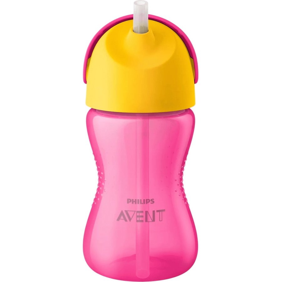 Philips Avent Strohhalmbecher 300ml, Rosa/Gelb