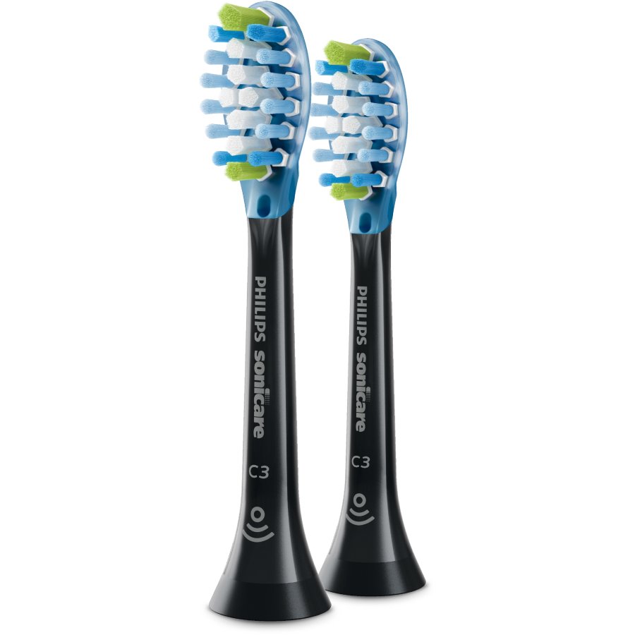 Philips Sonicare C3 Premium Plaque Defence Zahnbrstenkopf 2er Set, Schwarz