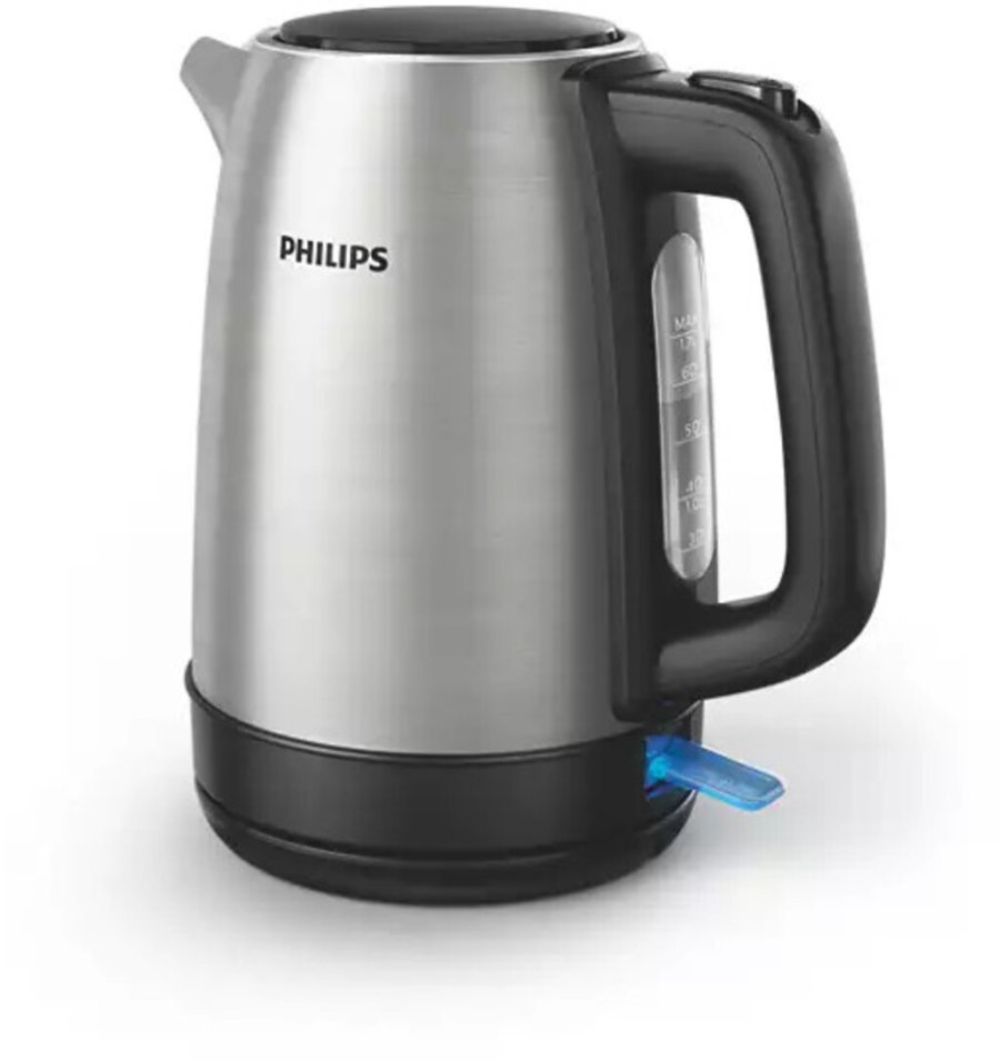 Philips Daily Collection Elektrischer Wasserkocher, 1,7 l, Edelstahl