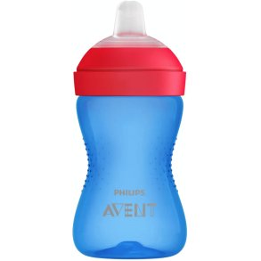 Philips Avent Trinklernbecher mit Aufsatz 300ml, Blau/Rot