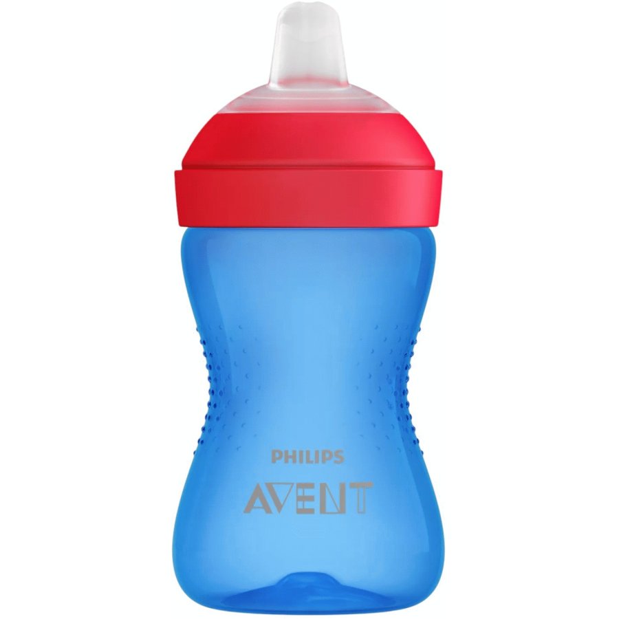 Philips Avent Trinklernbecher mit Aufsatz 300ml, Blau/Rot