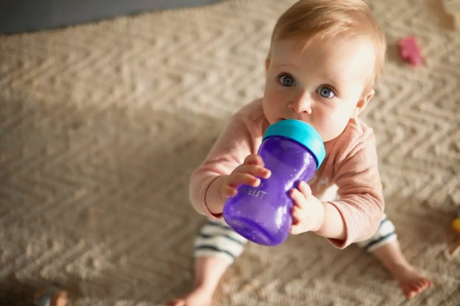 Philips Avent Trinklernbecher mit Aufsatz 300ml, Lagune/Lila