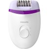 Philips Satinelle Essential Kompakt Epilierer mit Kabel, Wei/Violett