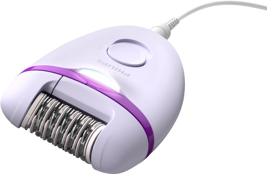 Philips Satinelle Essential Kompakt Epilierer mit Kabel, Violett