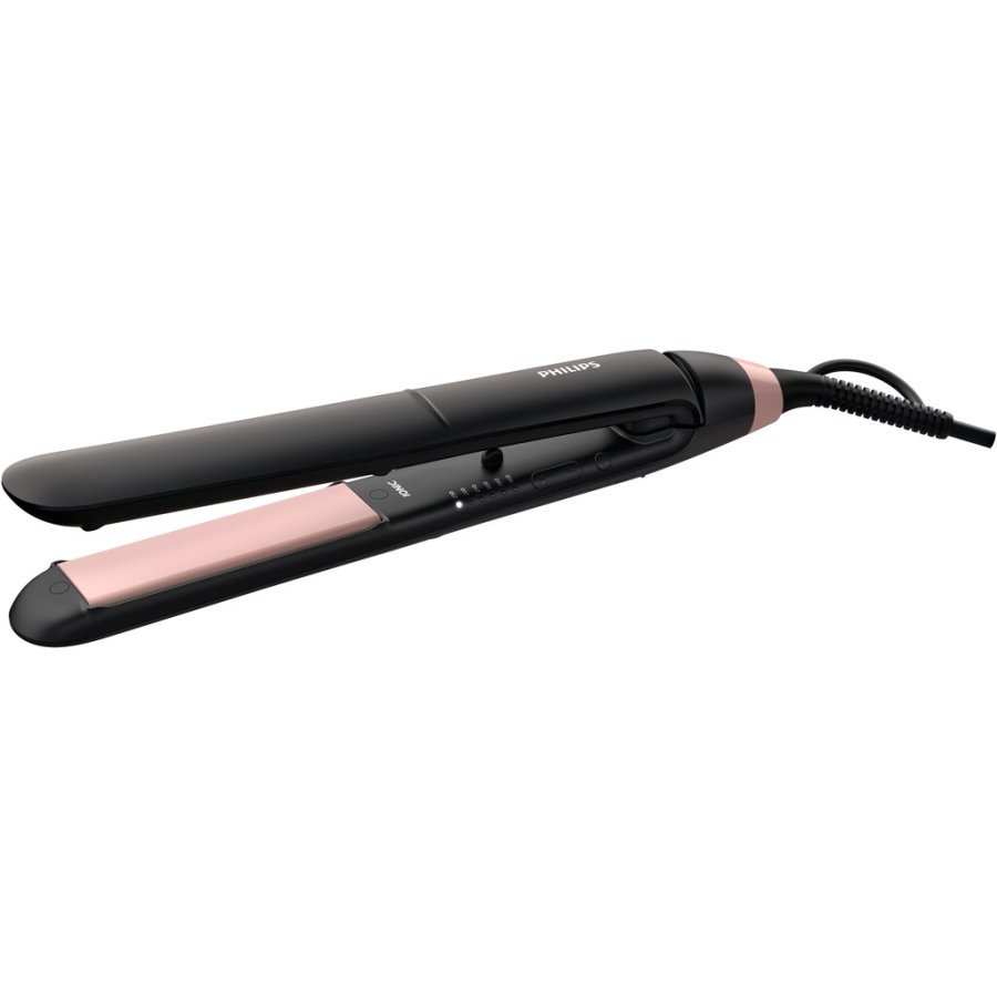 Philips StraightCare Essential ThermoProtect Gltteisen, Schwarz/Rosa