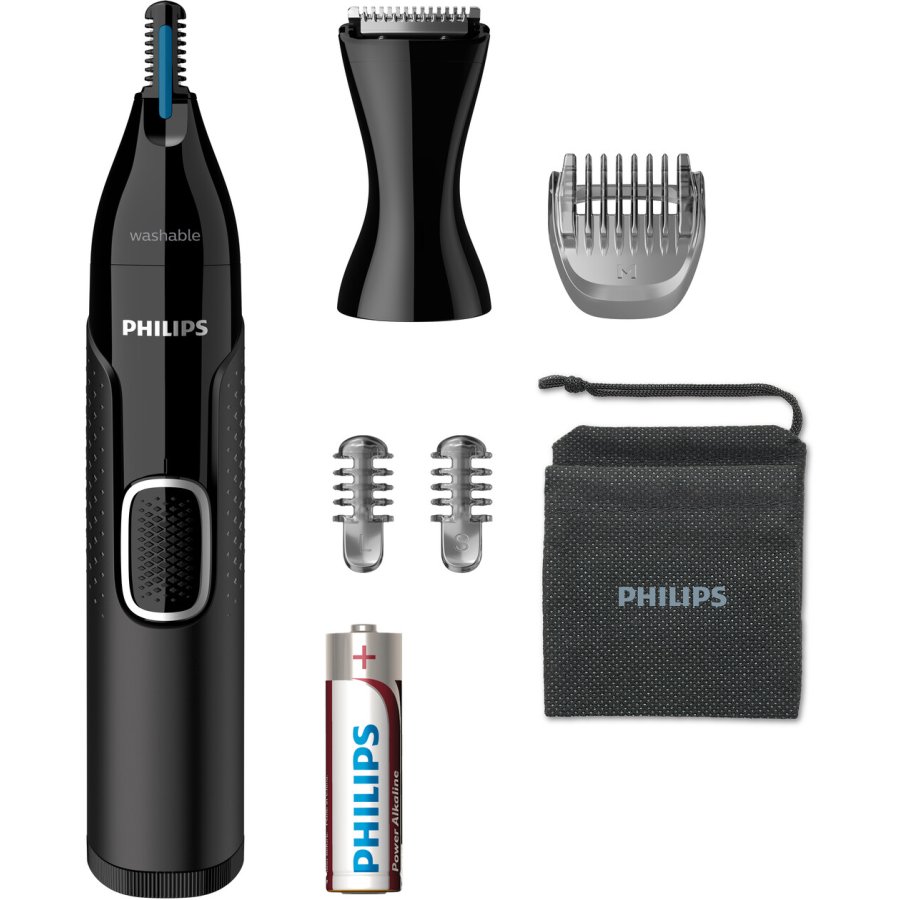 Philips Series 5000 Nasen-, Ohren-, Augenbrauen- und Detailtrimmer, Schwarz