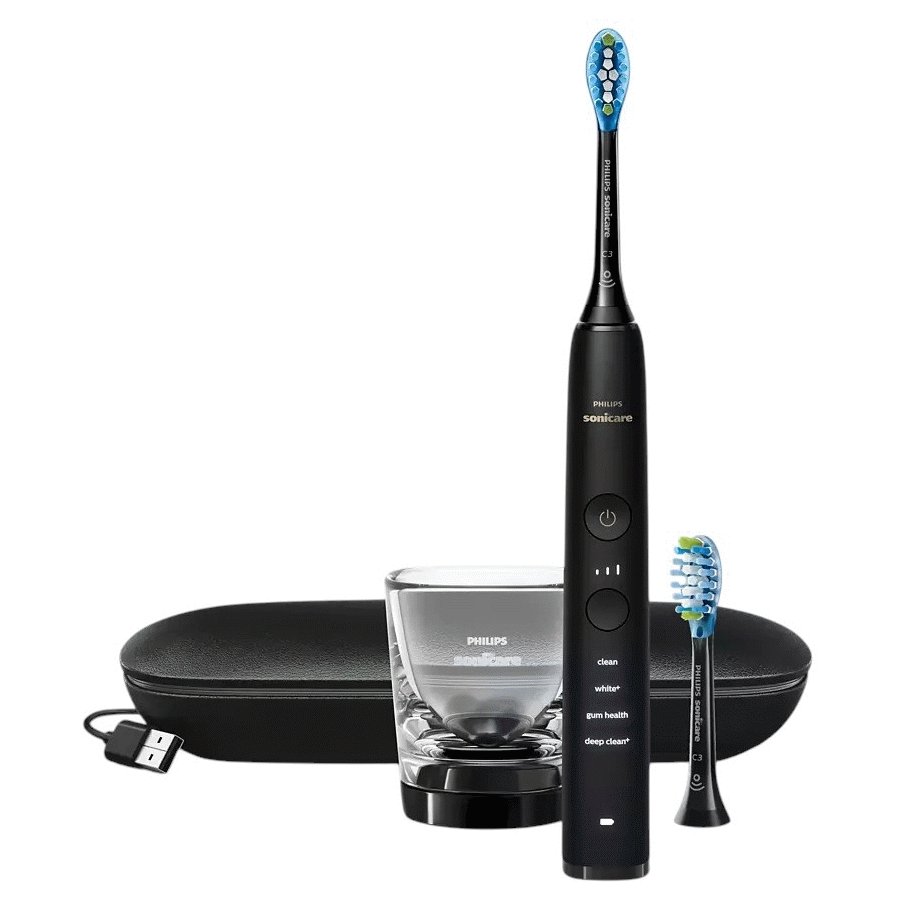 Philips Sonicare DiamondClean Series 9000 Elektrische Zahnbrste, Schwarz