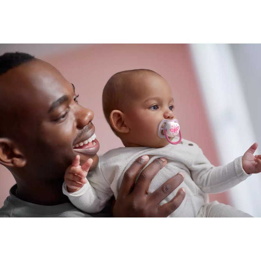 Philips Avent Ultra Air Sutter 0-6 mdr. 2 stk, Hvid/Lilla