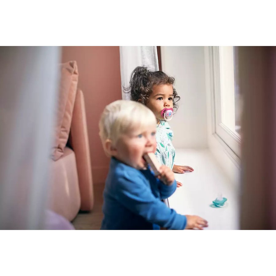 Philips Avent Ultra Air Schnuller 618 Monate 2er Set, Rosa/Lila