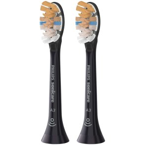 Philips Sonicare A3 Premium All-in-one Tandbørstehoved 2 stk, Sort