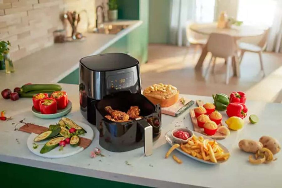 Philips 3000er Airfryer XL 6,2 l, Schwarz/Silber