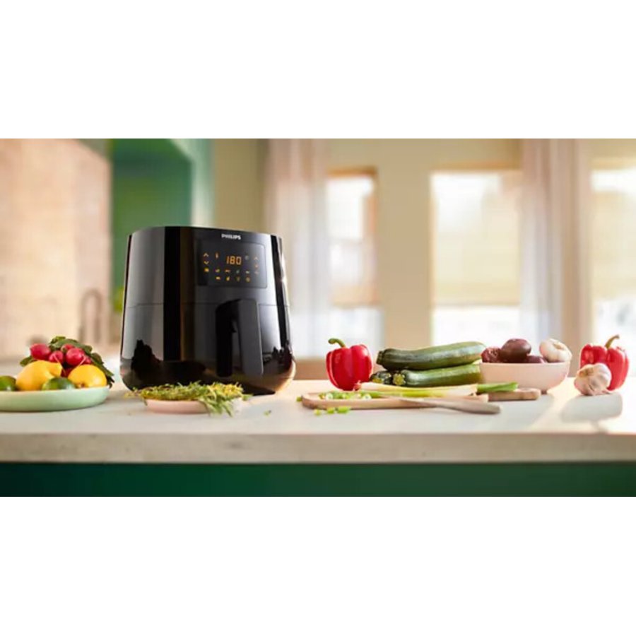 Philips 3000er Airfryer mit Extra-Rost XL, Schwarz