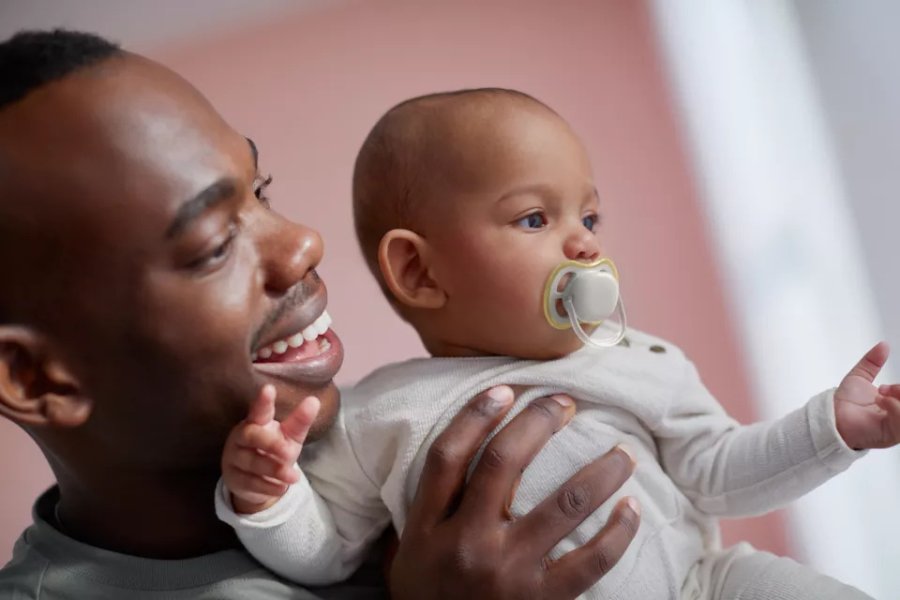 Philips Avent Ultra Air Schnuller 06 Monate 2er Set, Grau/Orange