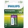 Philips 9V-batteri 170 mAh Genopladelig