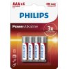 Philips Power Alkaline AAA-batteri 4 stk.