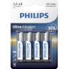 Philips Ultra Alkaline AA-batteri 4 stk.