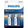 Philips Ultra Alkaline C-batteri 2 stk.