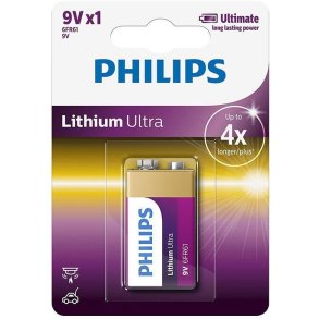 Philips Lithium Ultra 9V-Akku