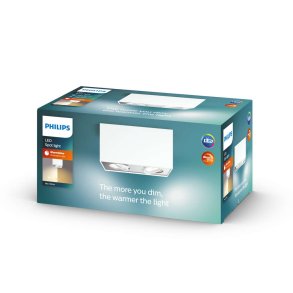 Philips BOX Loftspot m. 2 Spots LED 20,2 cm, Hvid