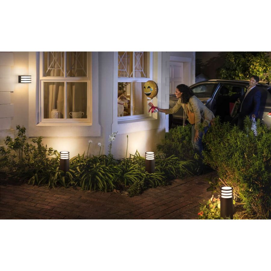 Philips Hue Lucca Wandlampe fr den Auenbereich 11,5 cm, Anthrazit